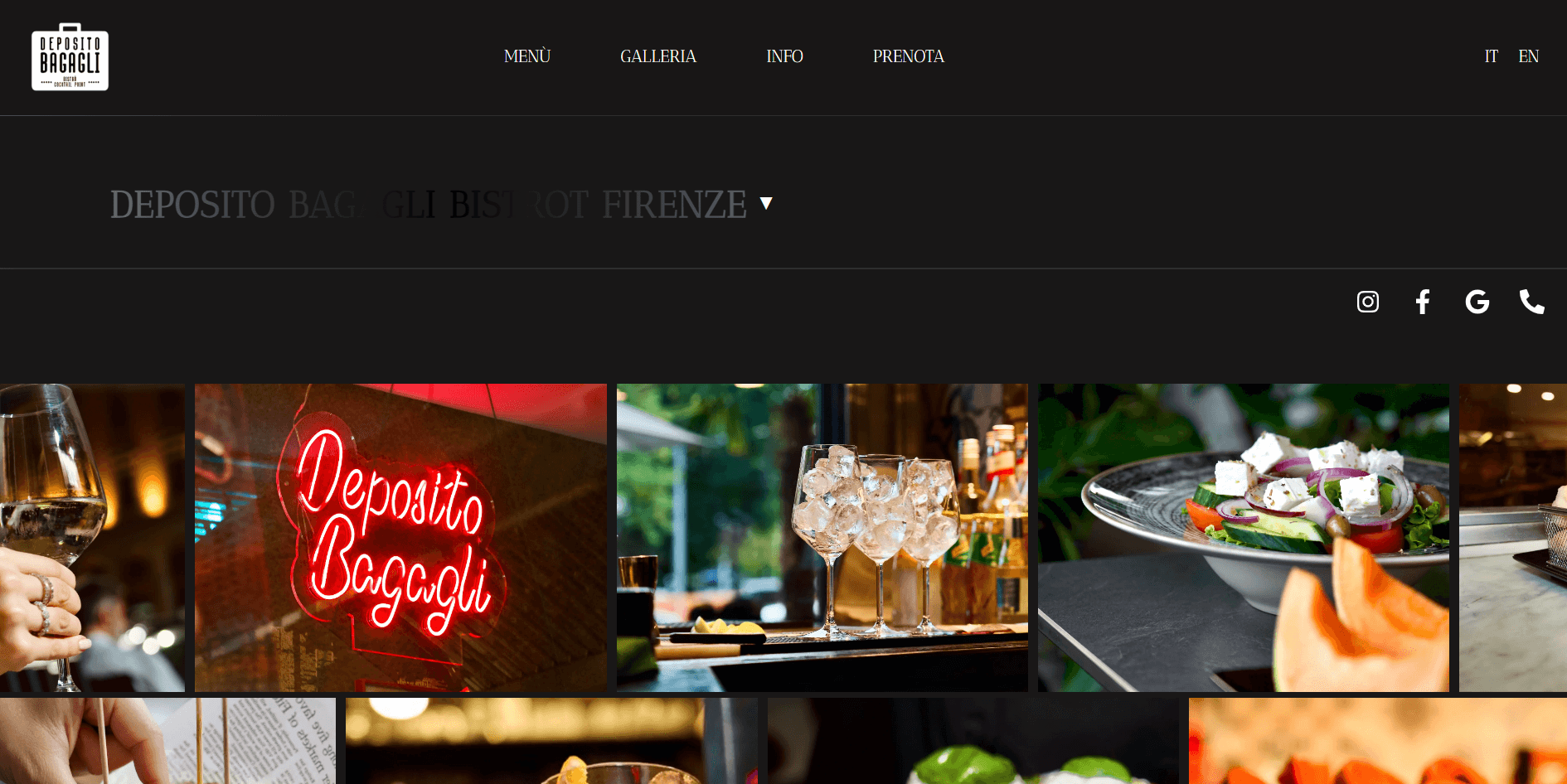 Deposito Bagagli Bistrò — website preview